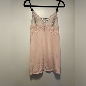 LaSenza Light Pink Lingerie Lace Sexy Slip Size Medium